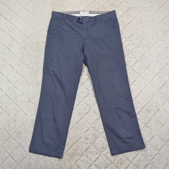 Brax Pants Mens 36x30 Blue Ocean Evans Straight Leg Cotton Stretch Casual Preppy - Picture 1 of 7